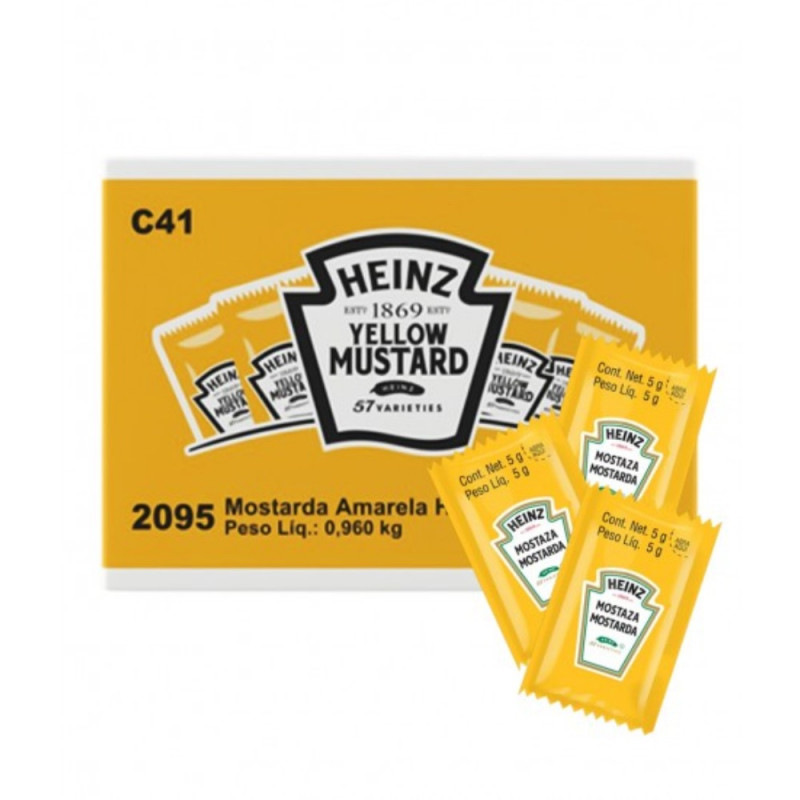 MOSTARDA AMARELA HEINZ SACHE  144x5g