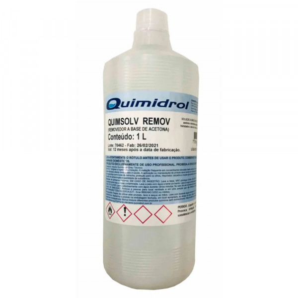 ACETONA REMOVEDOR QUIMIDROL  1L