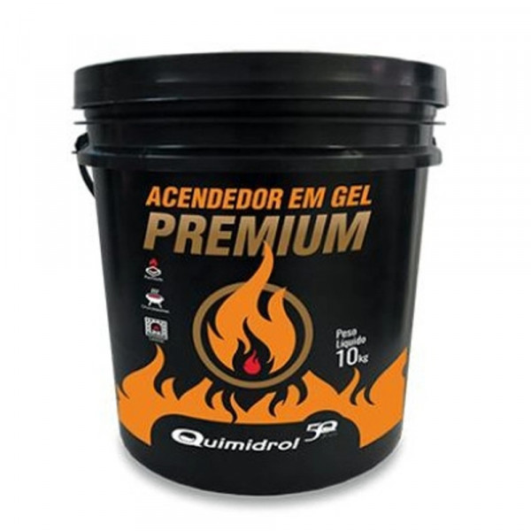 ALCOOL GEL 80° ACENDEDOR QUIMIDROL PREMIUM 10L