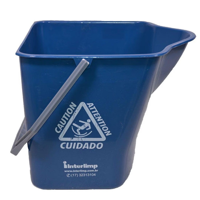 BALDE PLASTICO SANCHES AZUL PROFISSIONAL  16L