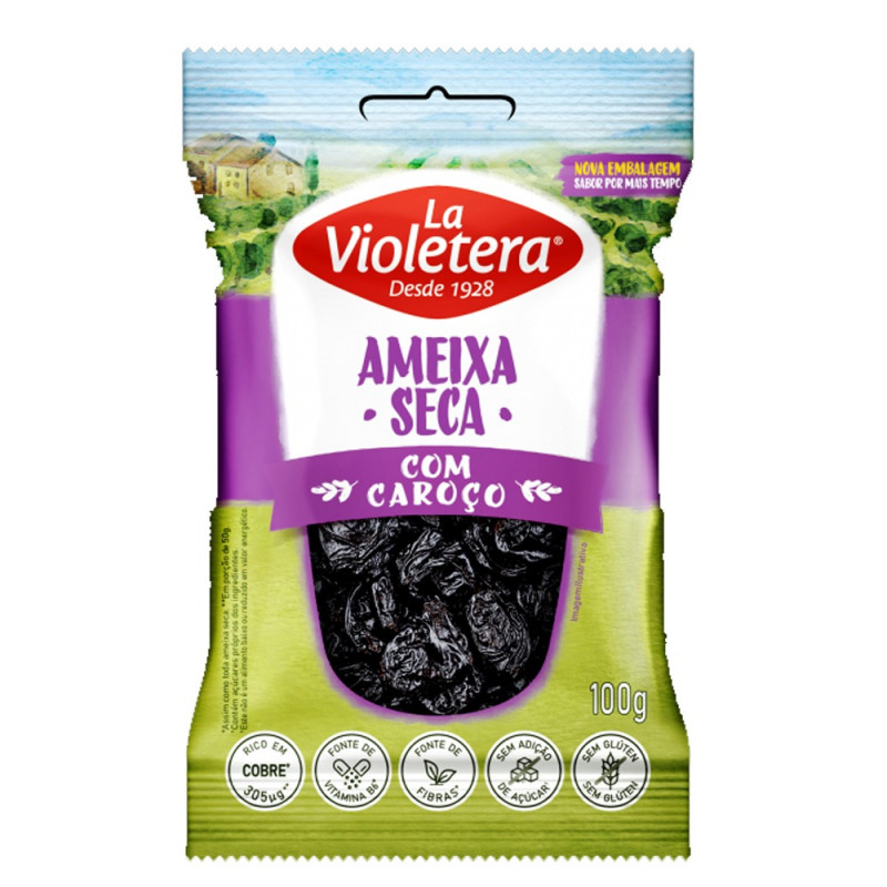 AMEIXA NATURAL CAROCO LA VIOLETERA  100g