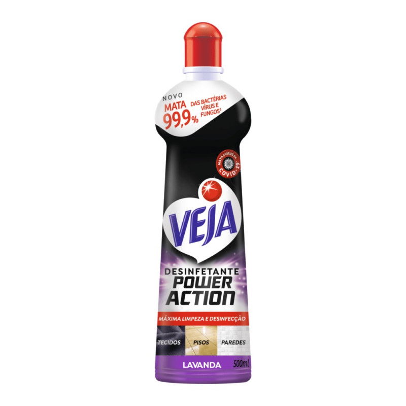 DESINFETANTE VEJA POWER ACTION LAVANDA  500ml