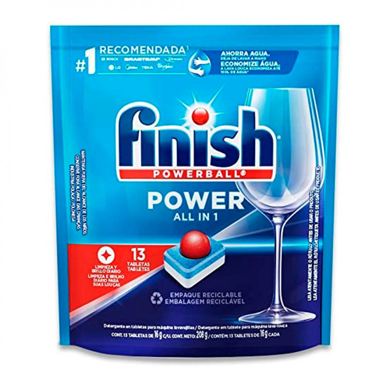 DETERGENTE FINISH TABLETE  489g