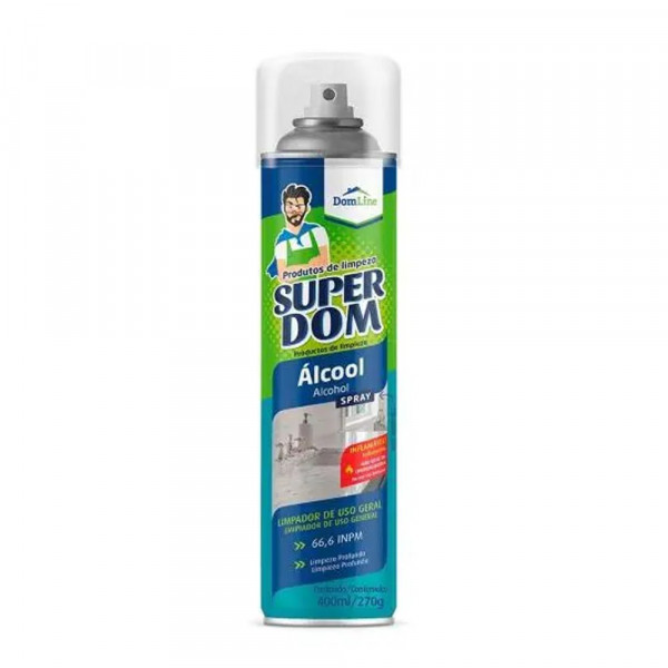 ALCOOL SPRAY 70% SUPER DOM 400ml