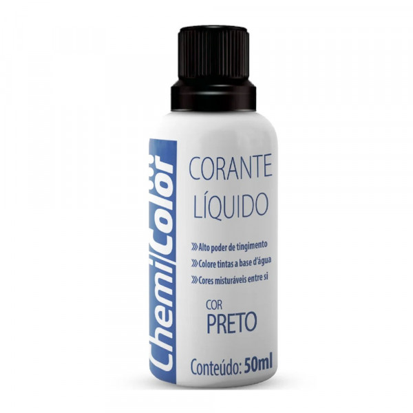 CORANTE LIQUIDO CHEMICOLOR PRETO  50ml