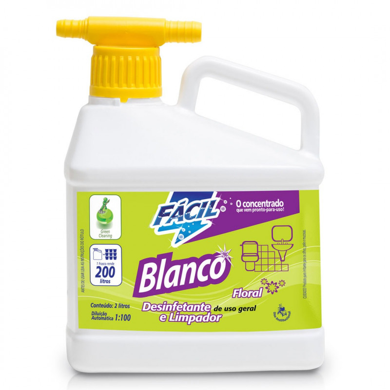 DESINFETANTE CONCENTRADO BLANCO FACIL 4G FLORAL 2L