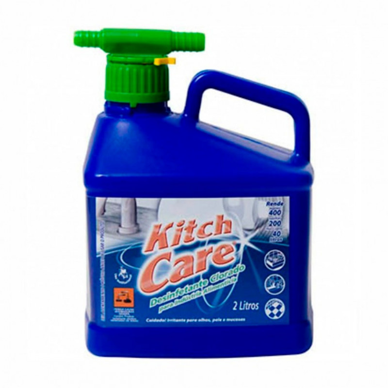 DETERGENTE CONCENTRADO CLORADO DESINFETANTE KITCH CARE 2L 1:400