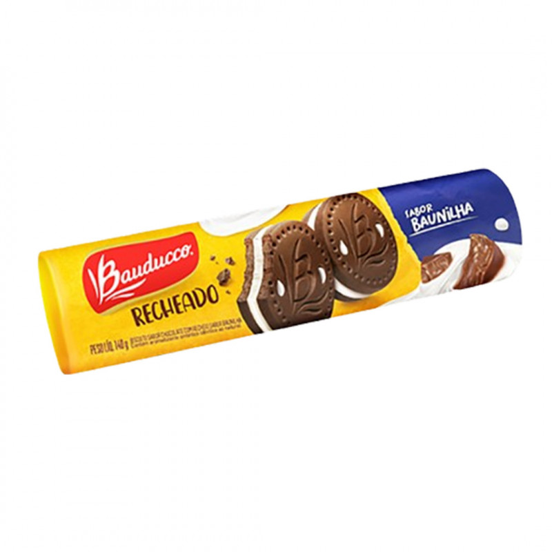 BISCOITO BAUDUCCO GULOSOS RECHEADO BAUNILHA 140G