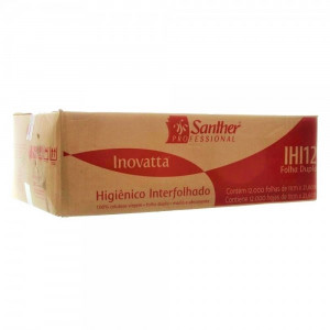 PAPEL HIGIENICO INTERFOLHADO CAI CAI SANTHER FD 12000Fls  REF: IHI12