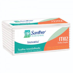 PAPEL TOALHA INTERFOLHADO SANTHER INOVATTA FD 22x23cm 2400Fls  REF: ITI02