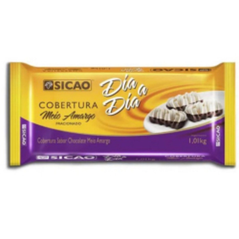 CHOC COBER BLEND BARRA 1,01KG SICAO MEIO AMARGO