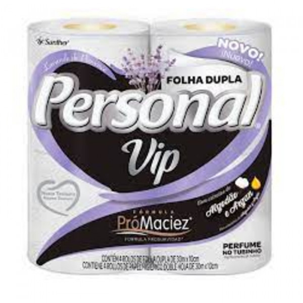 PAPEL HIG PERSONAL VIP FD 16x30x4Un FARDO LAVANDA PVP44